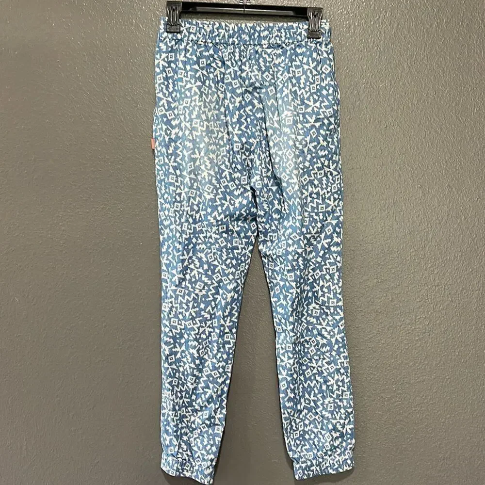 NWOT Seafolly chambray southwestern Aztec print jogger pants sz XS - Picture 7 of 7